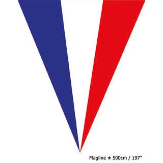Wimpelkette Frankreich ca. 5 m Dekoration blau/weiß/rot