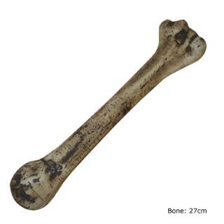 Knochen ca. 27cm Kunststoff braun mit Schattierung