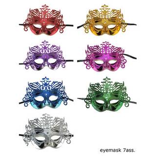 Venetianische Maske zufälliges Modell Augenmaske aufwendig gestaltet rot, gold, lila, pink, blau, grün oder silber