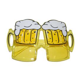 Brille Bier Rahmen und Gläser in Bierglasform mit...