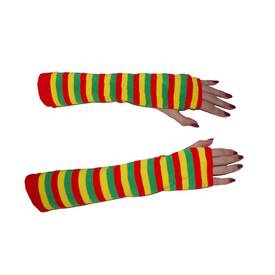 Red Yellow Green - lange Handschuhe fingerlos
