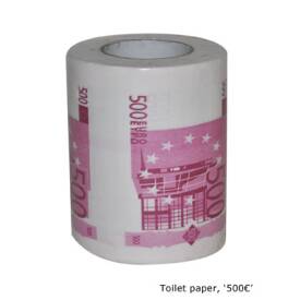 V.I.P. Toilettenpapier mit 500€ Aufdruck Unisex...