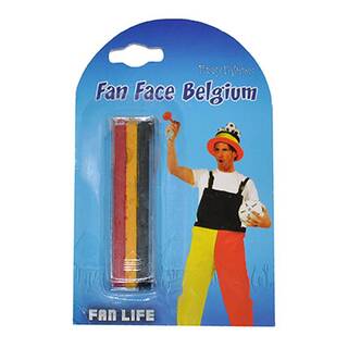 Schminkstift Belgien rot/gelb/schwarz