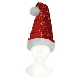 Mütze - Santa mit Glitzer - Erwachsene Unisex