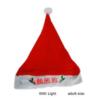 Santa Mütze mit Licht Ho.Ho.Ho.
