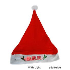 Santa Mütze mit Licht Ho.Ho.Ho.