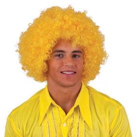 Perücke - Afro gelb - Erwachsene Unisex