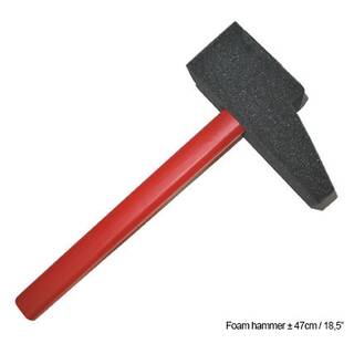 Schaumstoff Hammer schwarz/rot ca. 47 cm
