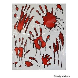 Fenstersticker blutige Hände Halloween Horror