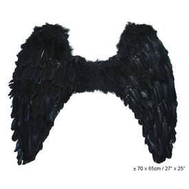 Federflügel schwarz ca. 70x60 cm