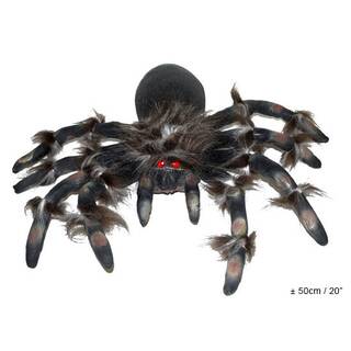 BIG BENDABLE SPIDER große biegbare Spinne schwarz-grau 50 cm 20"