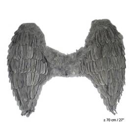 Federflügel grau ca. 70x60 cm