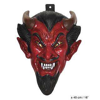 Wanddeko Teufel rot/schwarz ca. 40cm