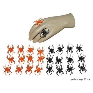 Spinnen 24 Stück als Ring oder in Spinnenweben zu verwenden