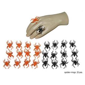 Spinnen 24 Stück als Ring oder in Spinnenweben zu...