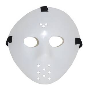 GLOW-IN-DARK HOCKEY MASK Maske Heckey leuchtet im Dunkeln Plastik Horror