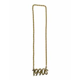 Halskette 1990 Jahreszahl gold ca. 30cm