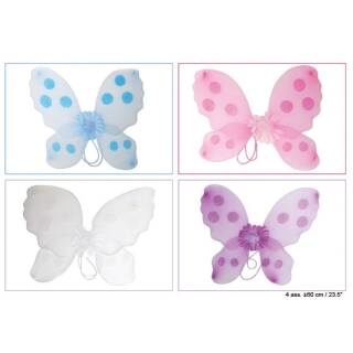 Flügel Schmetterling zufällige Farbe blau, rosa, weiß oder lila Karneval Kinder Mädchen
