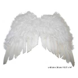 Engel Federflügel weiß ca. 40 x 36 cm -...