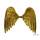 Engelsflügel gold Kunststoff ca. 35 x 18 cm (Spannweite 40 cm) - Erwachsene Kinder
