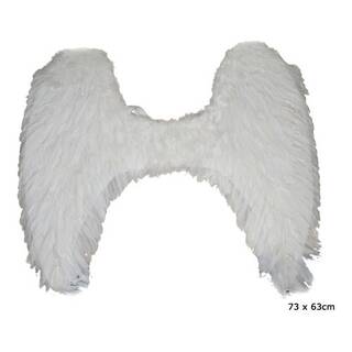 Federflügel Engel weiß ca. 73 x 63 cm - Erwachsene