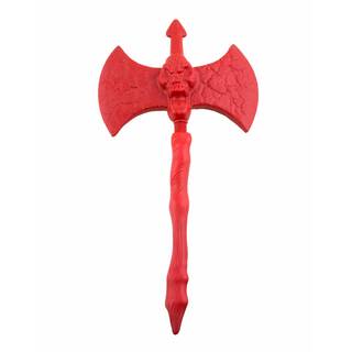 Teufelsaxt rot mit Totenkopf ca. 50cm