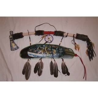 Wanddekoration Indianer Tomahawk ca. 62 x 38cm Traumfänger