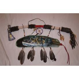 Wanddekoration Indianer Tomahawk ca. 62 x 38cm...