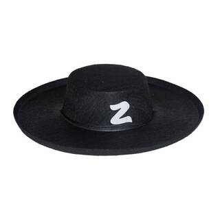 Zorro Hut schwarz mit "Z" Aufdruck - Erwachsene