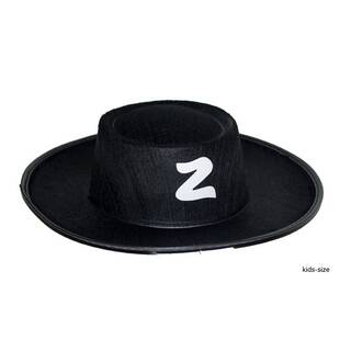 Zorro Hut schwarz mit weißen Z - Kinder