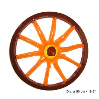 Aufblasbar Rad ca. 50cm braun/orange Wanddekoration