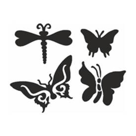 Selbstklebe Schablonen Set Butterfly Eulenspiegel 108239