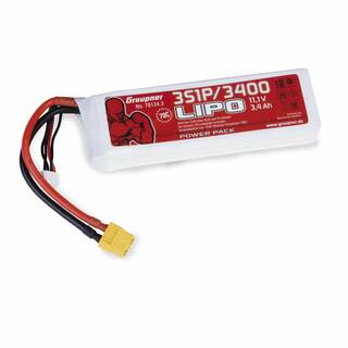 Power Pack LiPo 3/3400 11,1 V 70C XT60