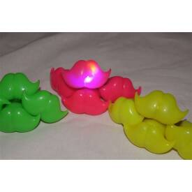 Gummi Ring Neon & leuchtet 4 Stück ca. 5,5 cm -...