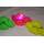 Gummi Ring Neon & leuchtet 4 Stück ca. 5,5 cm - Farbwahl