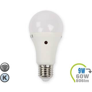 V-TAC E27 LED Lampe 9W A60 Dämmerungssensor Kaltweiß