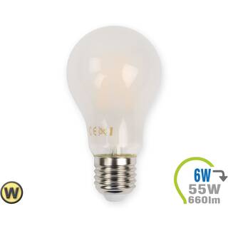 V-TAC E27 LED Lampe 6W Filament matt A60 Warmweiß