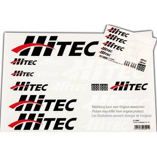 Multiplex Aufkleberset HiTEC-Logo schwarz/weiß/rot 100x35cm