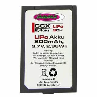 Jamara Akku CCX-Lipo 3,7V 800mAh 2,96Wh 061202