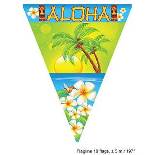 Partyset: Aloha Hawaii Wimpelkette