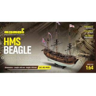 Krick HMS Beagle Bausatz 1:64 Mamoli