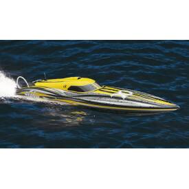 Amewi Alpha Mono-Rennboot 1060mm 4-6S gelb