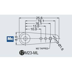 Multiplex Abtriebshebel Metall D145 HS-125/5125 HS-5065/5070