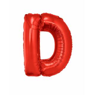 Folienballon rot Buchstabe D 102 cm