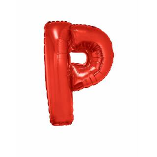 Folienballon rot Buchstabe P 102 cm