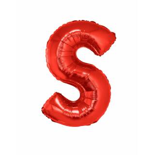 Folienballon rot Buchstabe S 102 cm