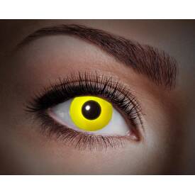 Kontaktlinsen UV Flash Yellow UV-Linsen 
(leuchten bei...