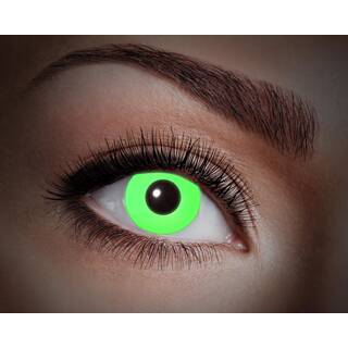 Kontaktlinsen UV Flash Green UV-Linsen 
(leuchten bei Schwarzlicht)
1 Monate tragbar