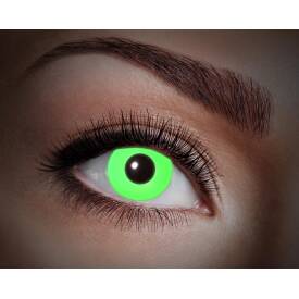 Kontaktlinsen UV Flash Green UV-Linsen 
(leuchten bei...