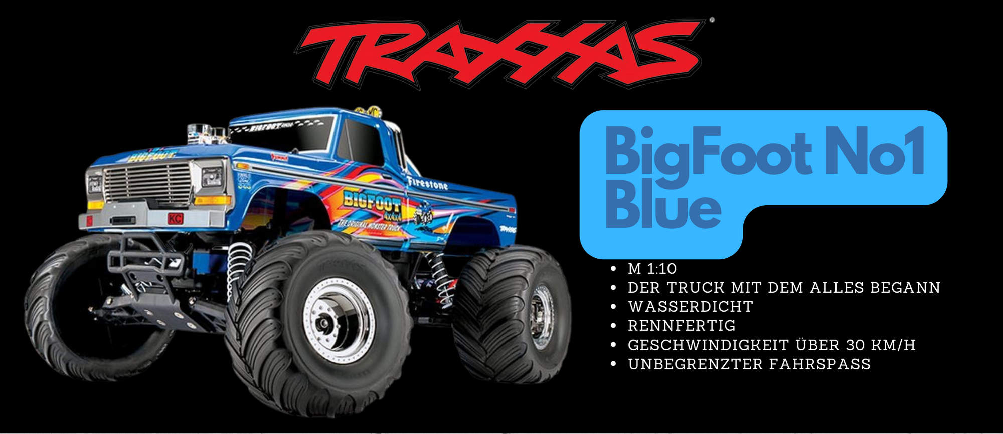 TRAXXAS BigFoot No1 Blue